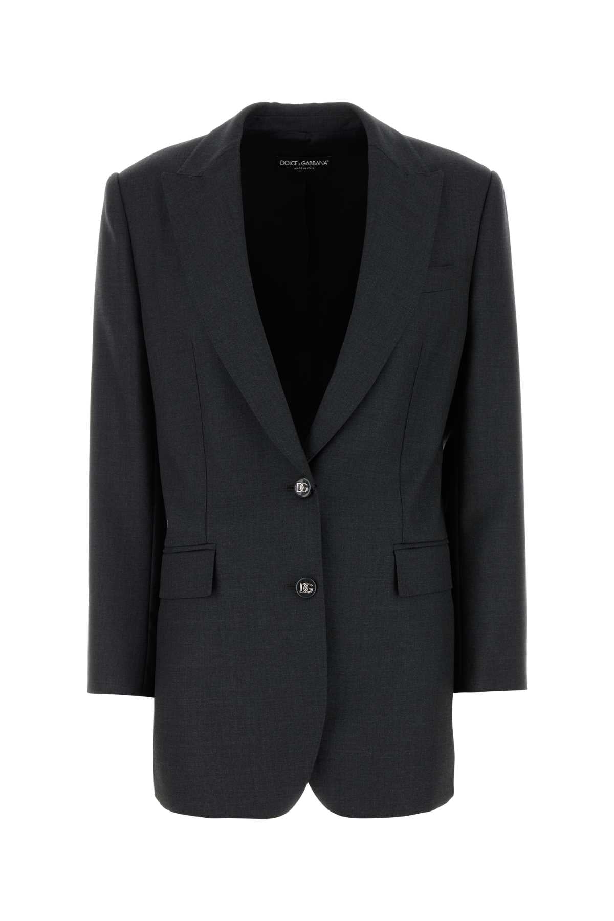 Wool Blazer — Gray