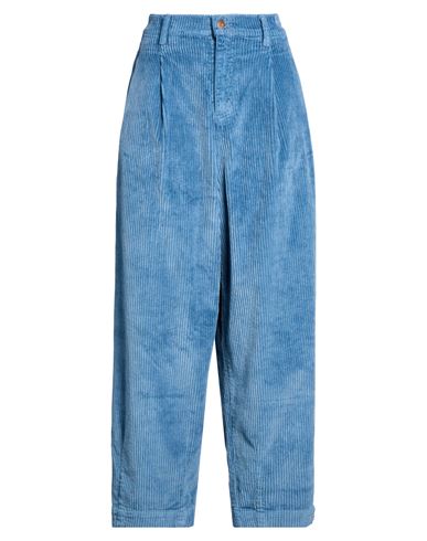 Woman Pants Slate blue Size 28 Cotton, Modal, Elastane