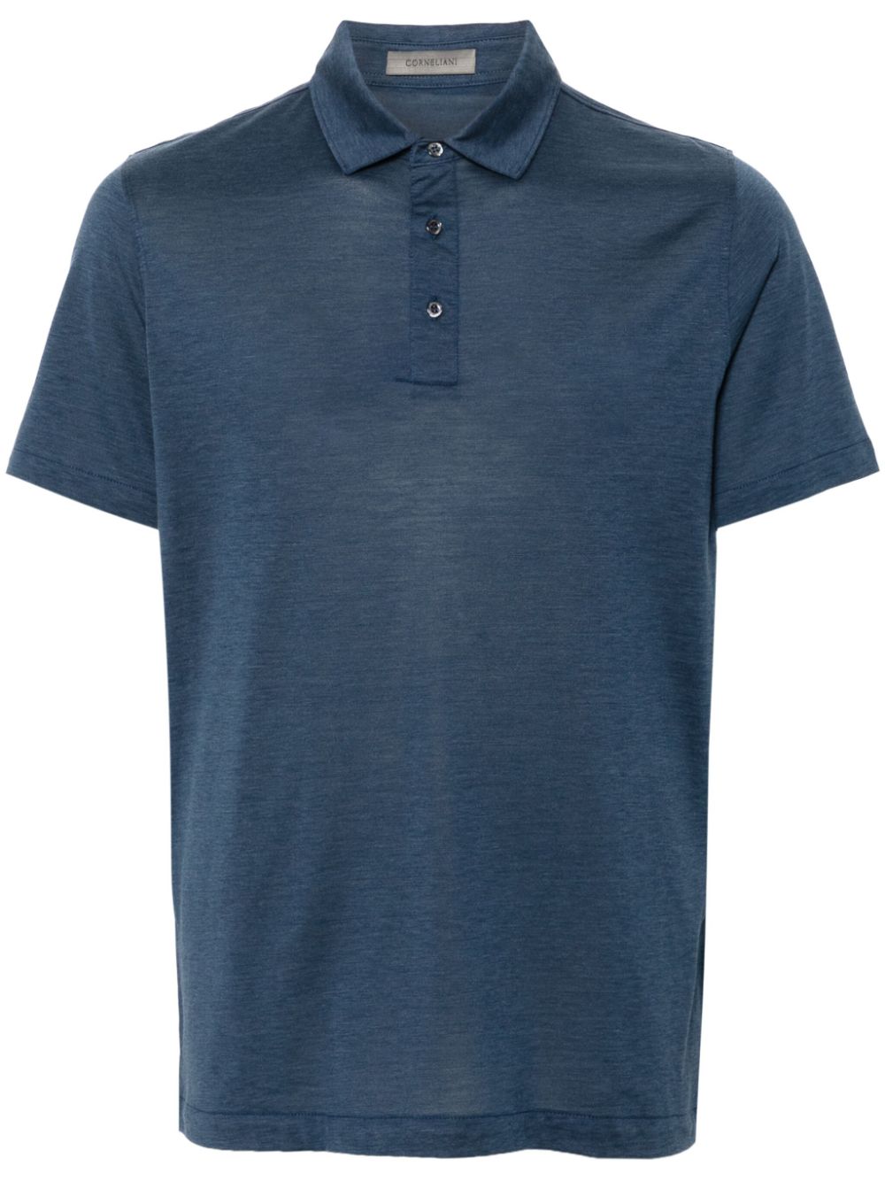 Lightweight-jersey polo shirt - Blue