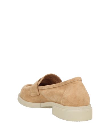 Woman Loafers Beige Size 6 Leather