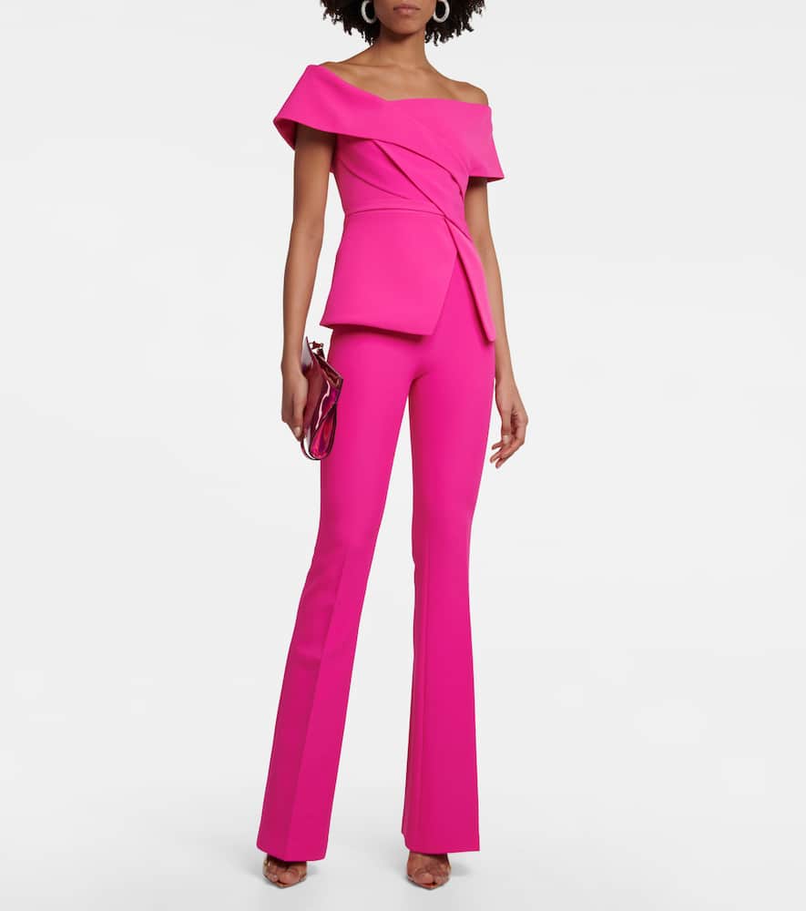 Eimear off-shoulder crêpe top