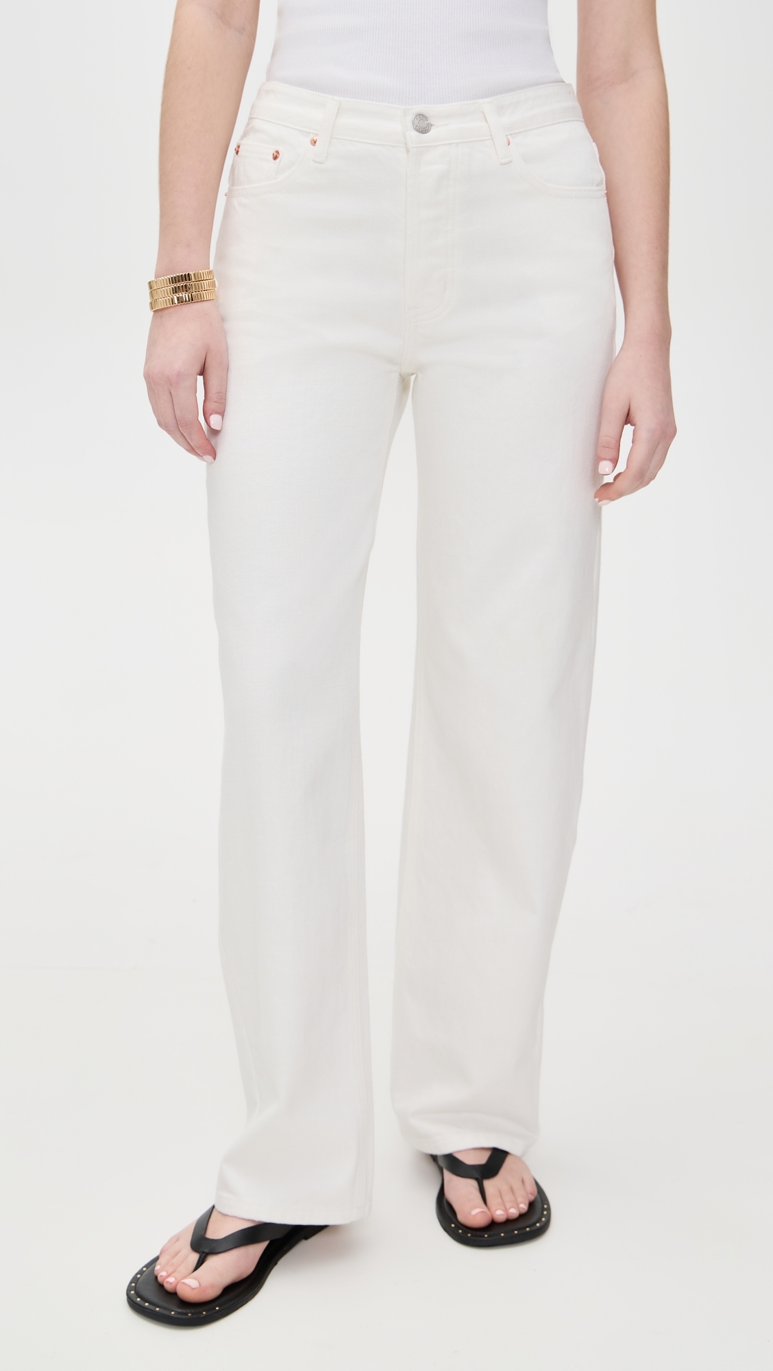 PARKE Classic Straight Jeans White