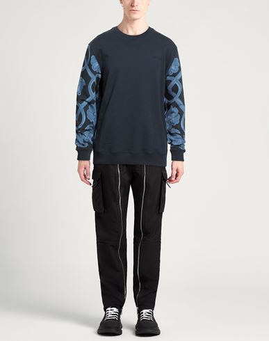 Man Sweatshirt Midnight blue Size XL Cotton