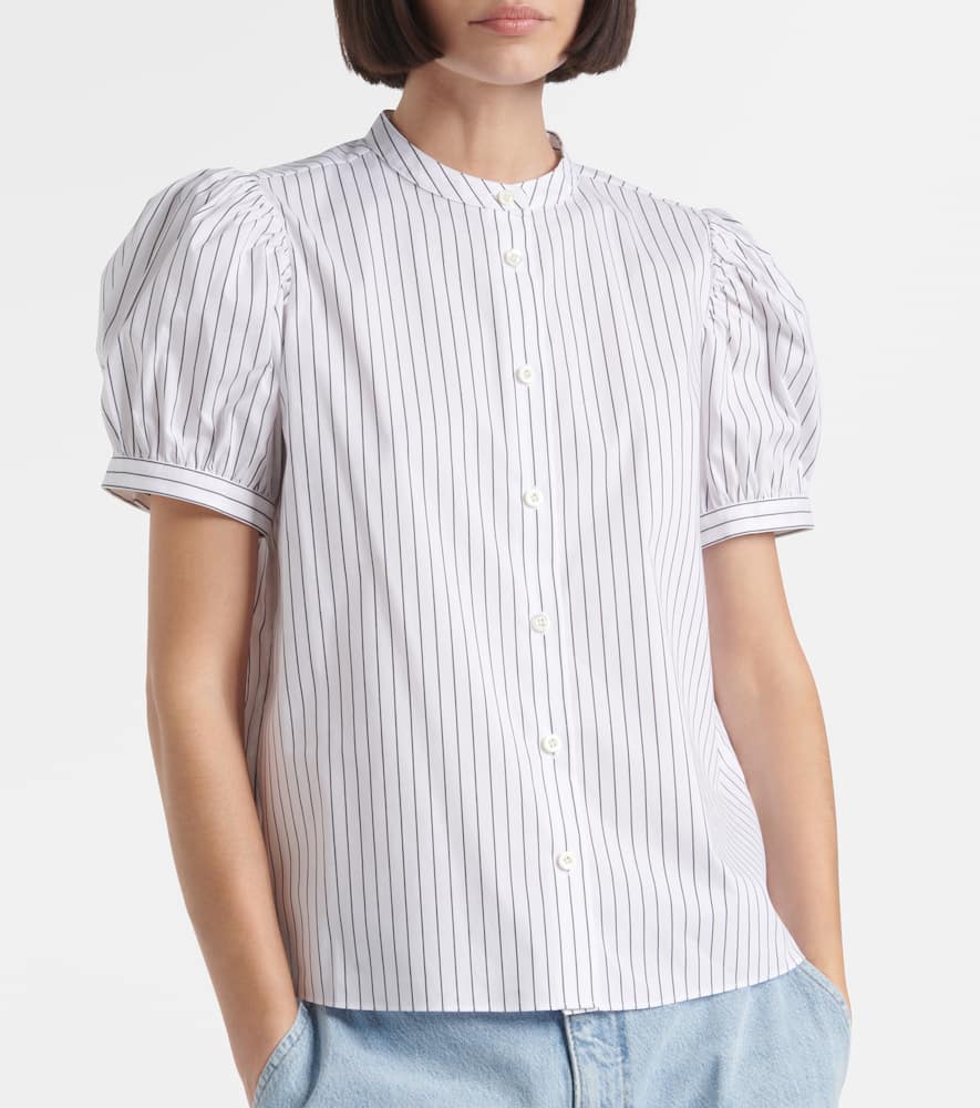 The Gathered cotton-blend top