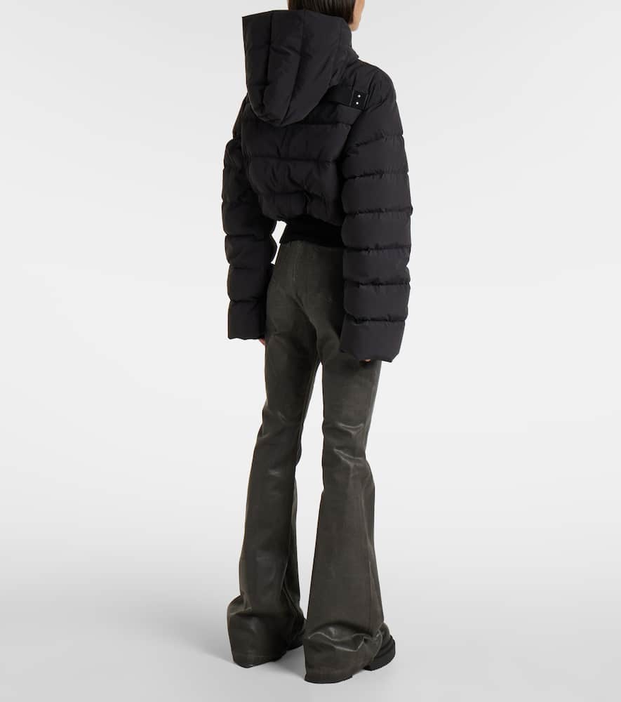 Hooded down jacket