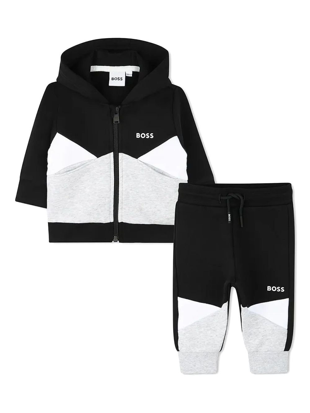 BOSS Kidswear logo tracksuit - Black