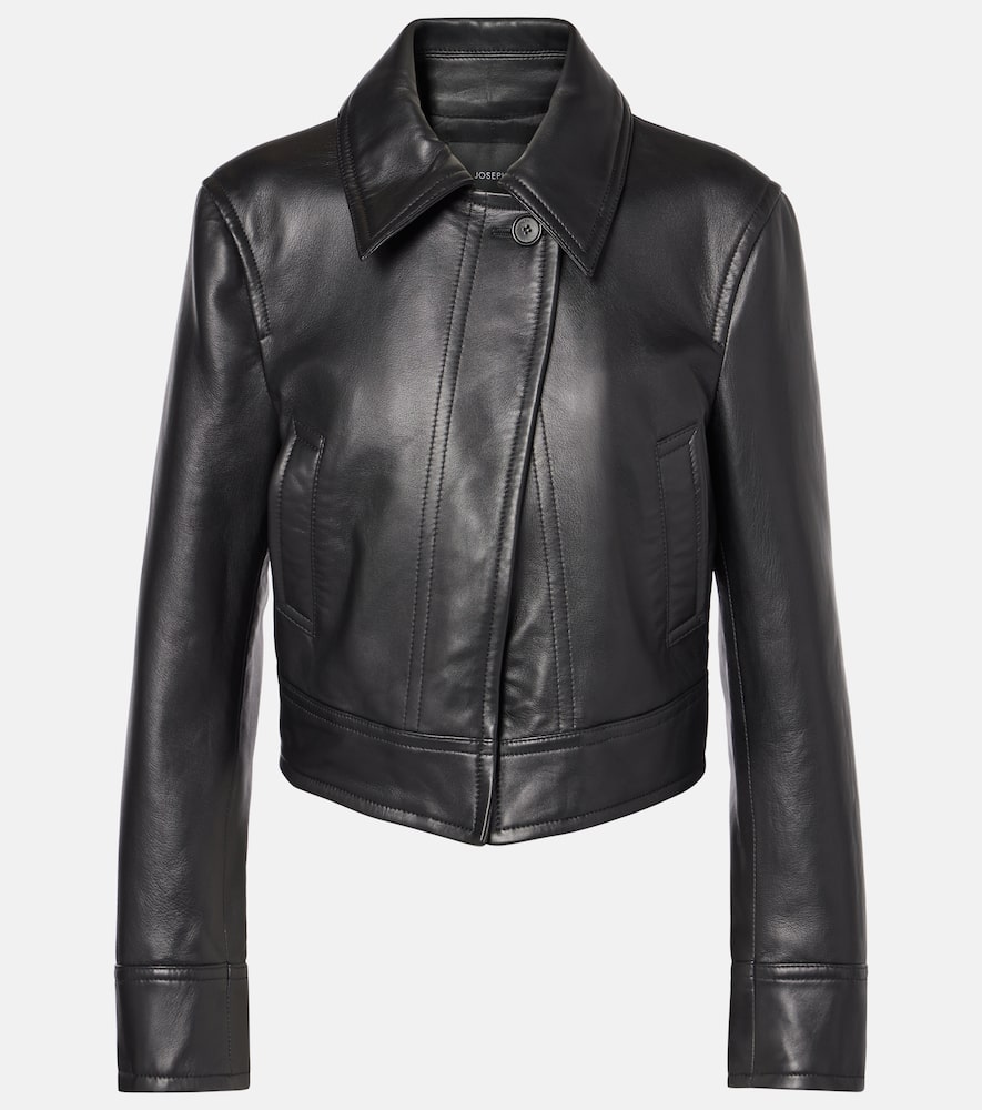 Caron cropped leather jacket