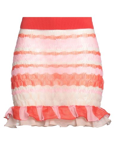 Woman Mini skirt Tomato red Size ONESIZE Polyester, Nylon