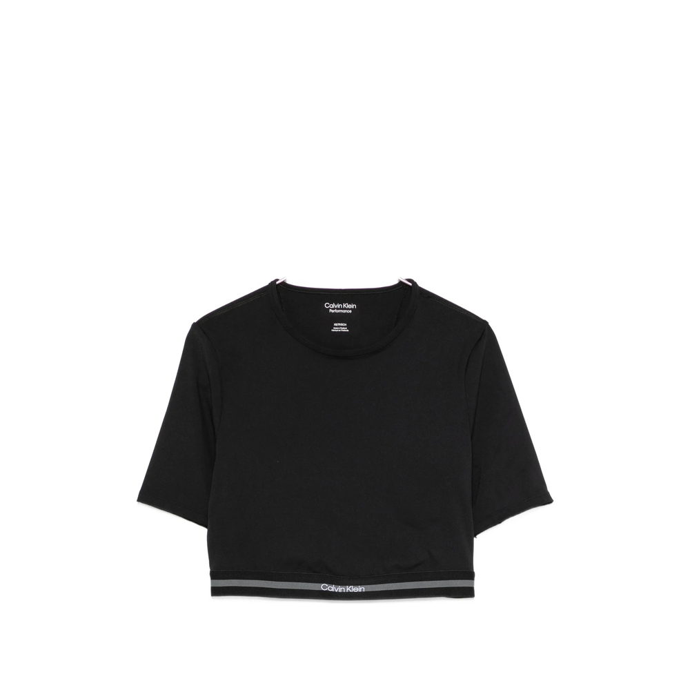 Logo-tape Cropped T-shirt