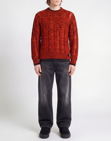 Man Sweater Red Size L Acrylic, Mohair wool, Polyamide