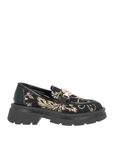 Woman Loafers Black Size 10 Textile fibers