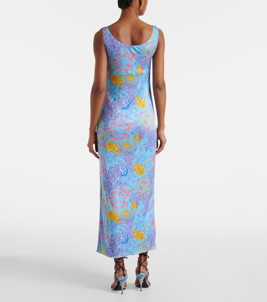 Underwater Barocco draped jersey gown