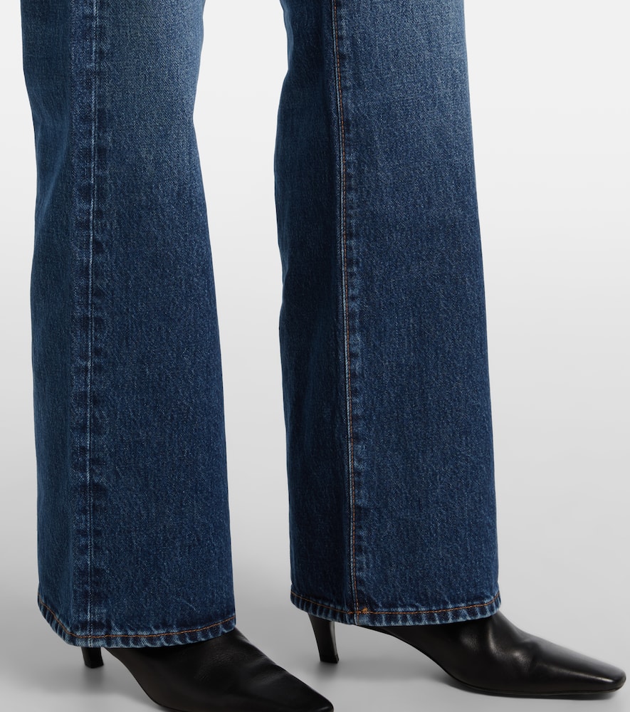 The Gray low-rise wide-leg jeans