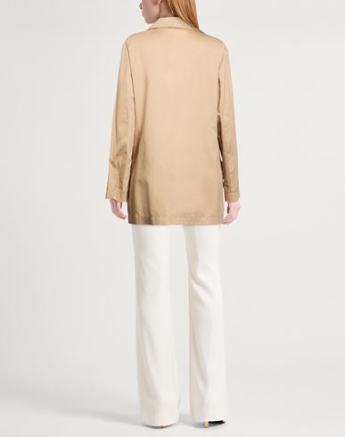 Woman Blazer Sand Size 8 Cotton