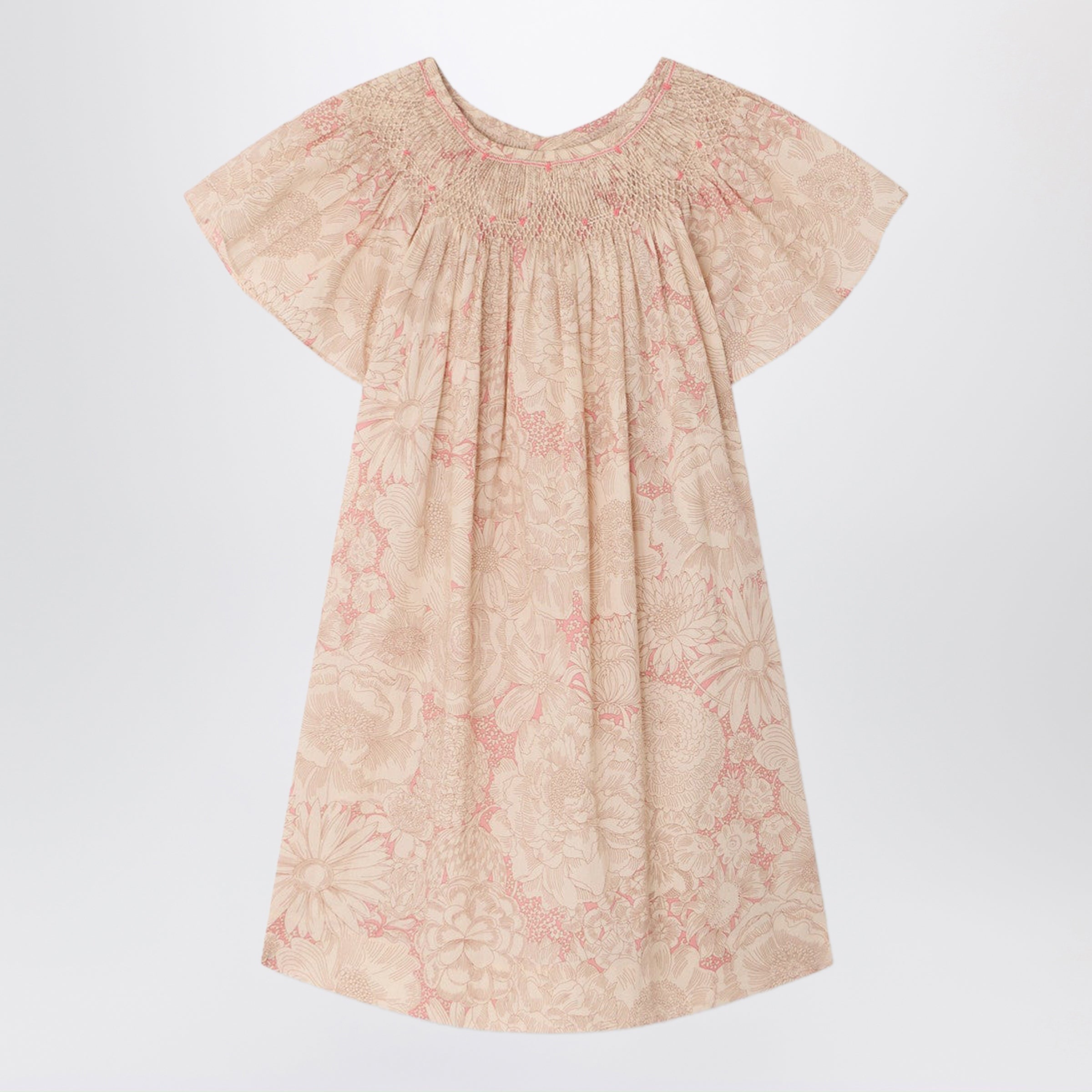 Arlene pink dress in Liberty fabric