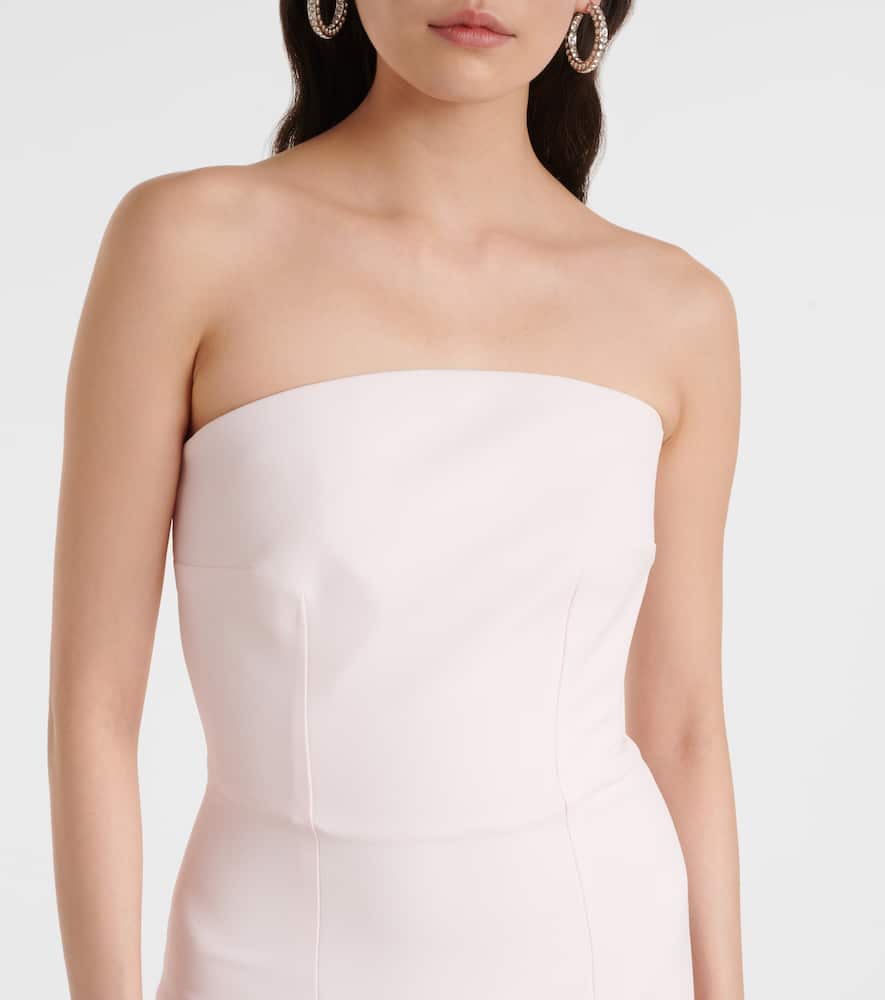 Sofie embellished crêpe bustier gown