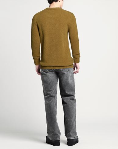 Man Sweater Military green Size 38 Alpaca wool, Polyamide, Wool, Elastane