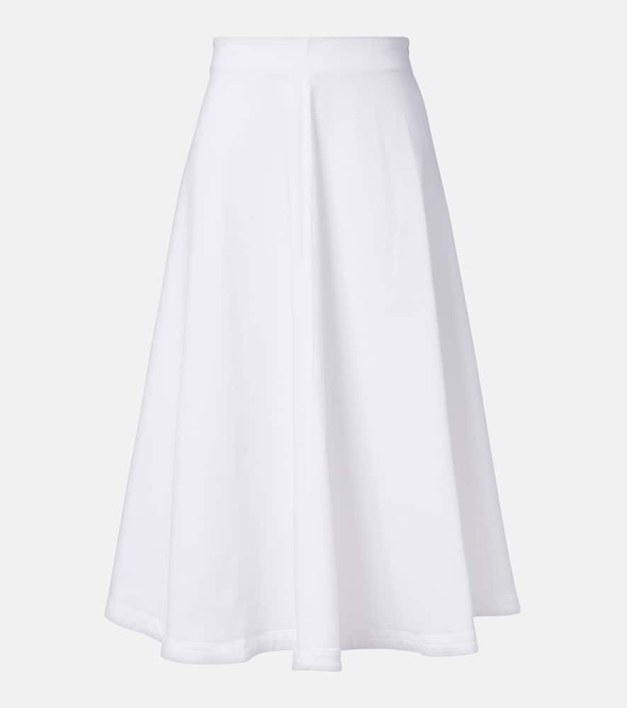 Varda cotton-blend midi skirt