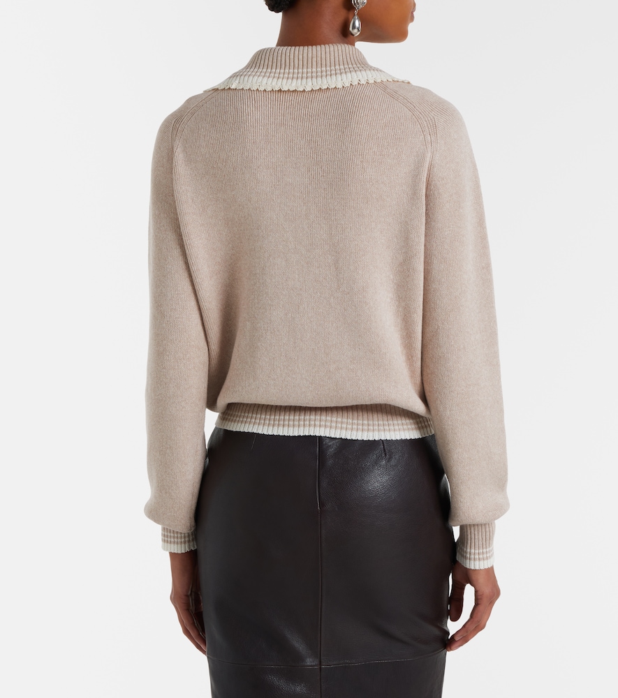 Cotton and cashmere cardigan