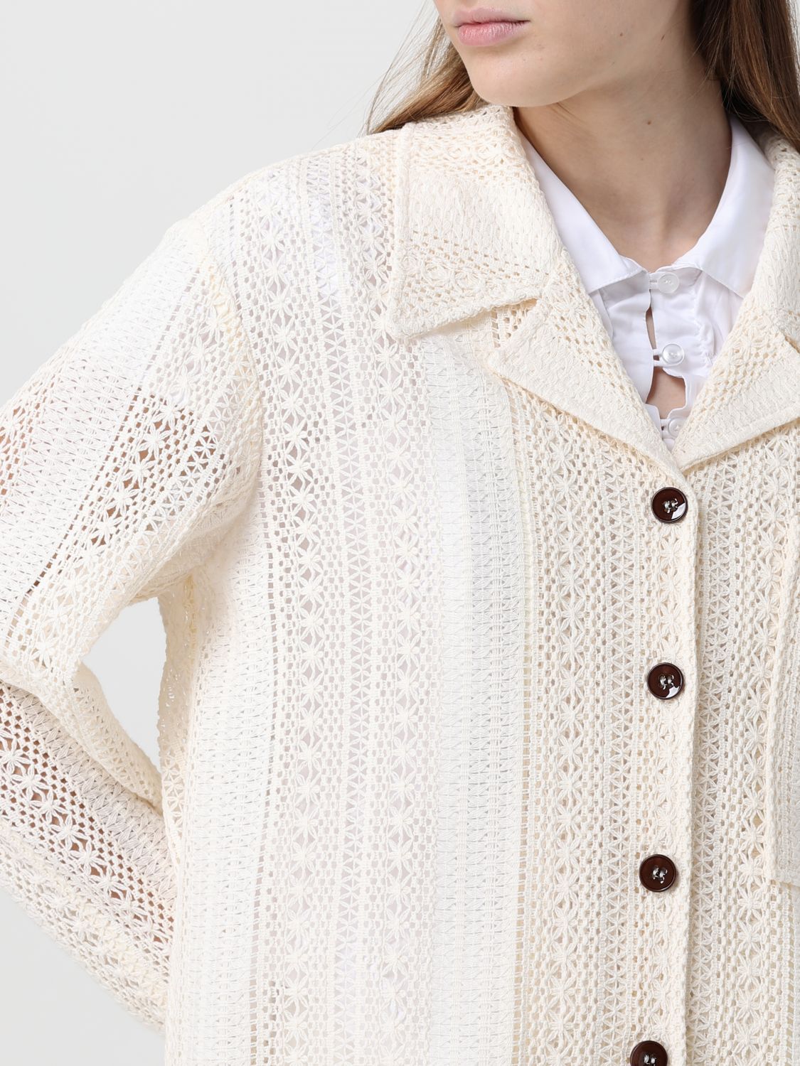 Jacket Woman color Ivory