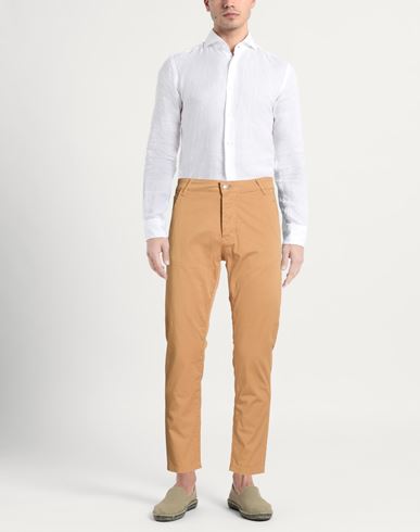 Man Pants Camel Size 31 Cotton, Elastane