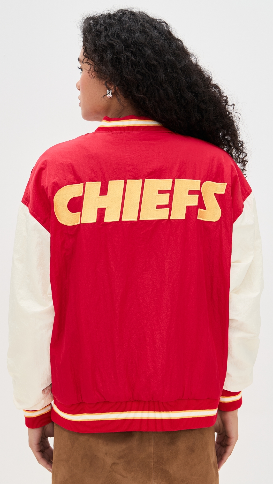 Chiefs Colorblock Bomber Jacket Chiefs Red/Sugar Swizzle