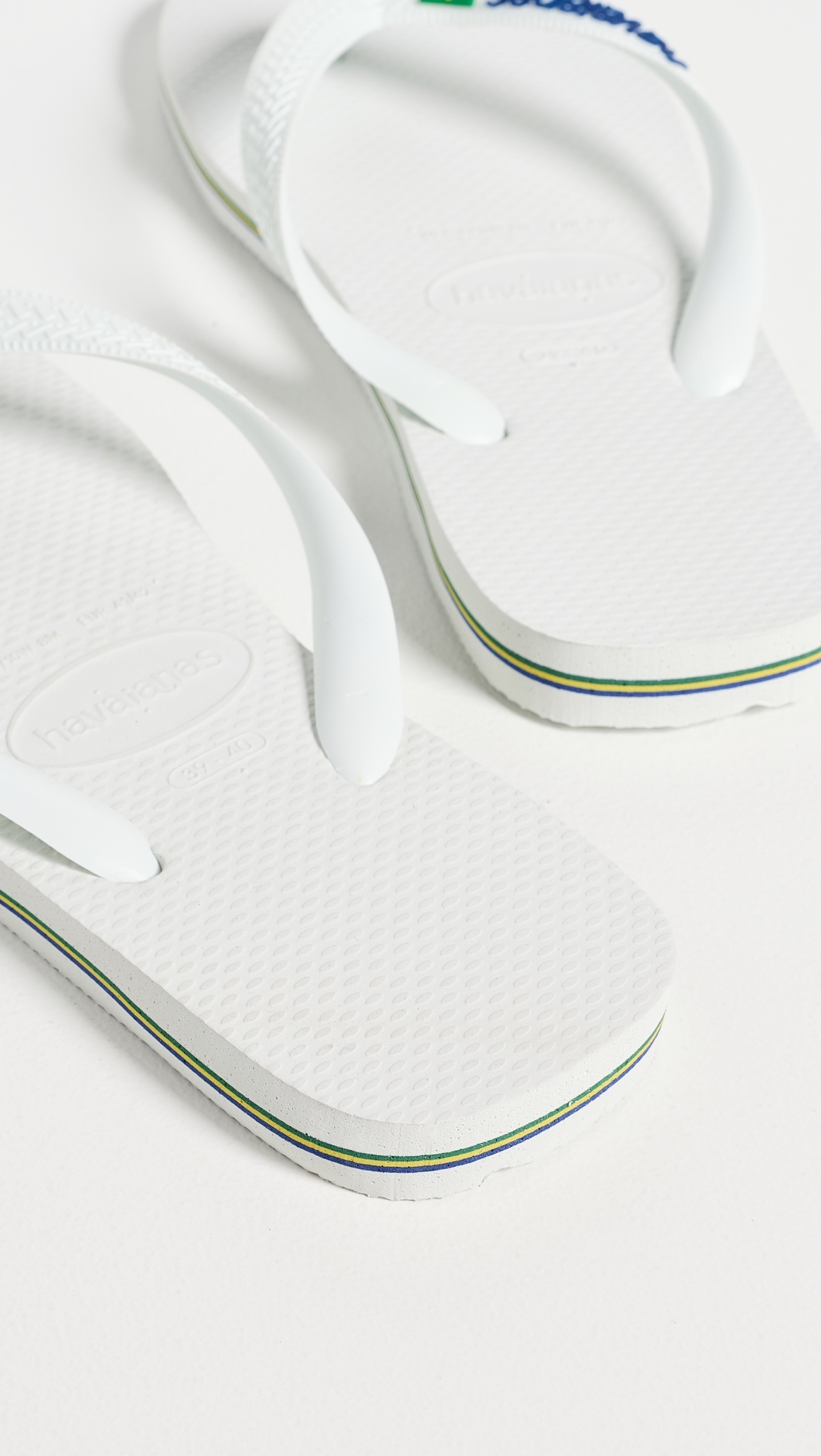 Brazil Logo Sandals White 8