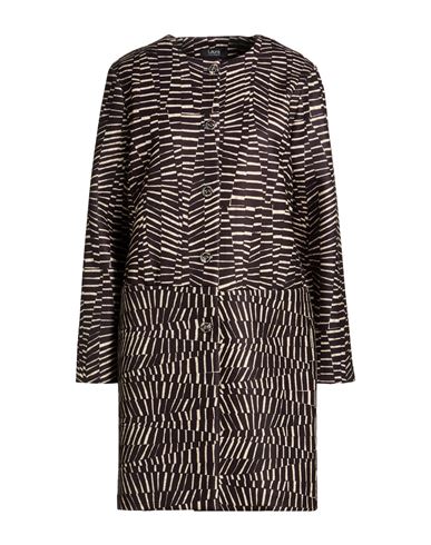 Woman Overcoat & Trench Coat Black Size 10 Polyester, Viscose