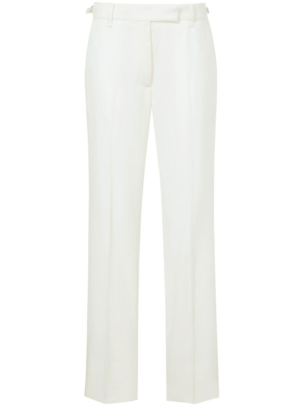 Wool tailored trousers - White
