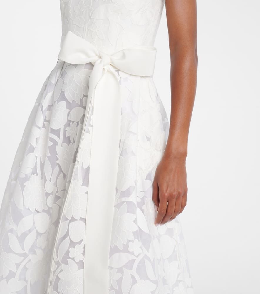 Bridal embroidered tulle gown