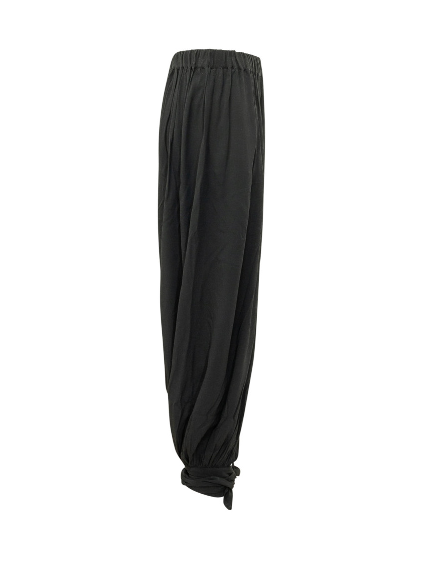 Black Loose Drawstring Pants