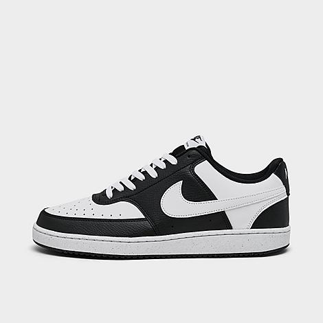 Men's Court Vision Low Casual Shoes in Black/White