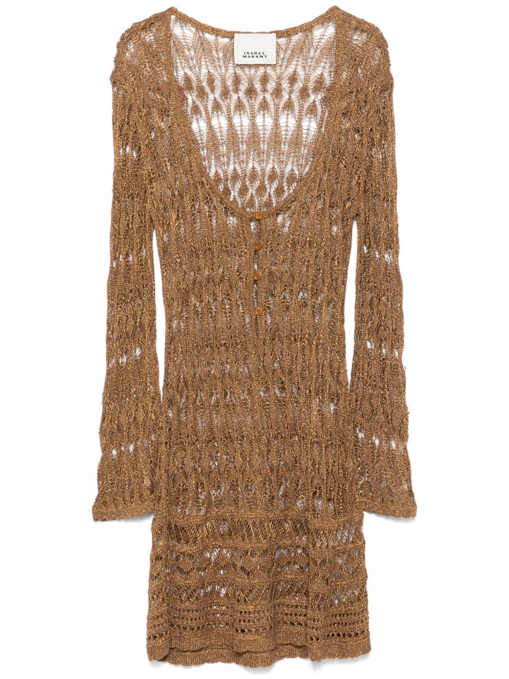 ISABEL MARANT Pia mini dress - Gold
