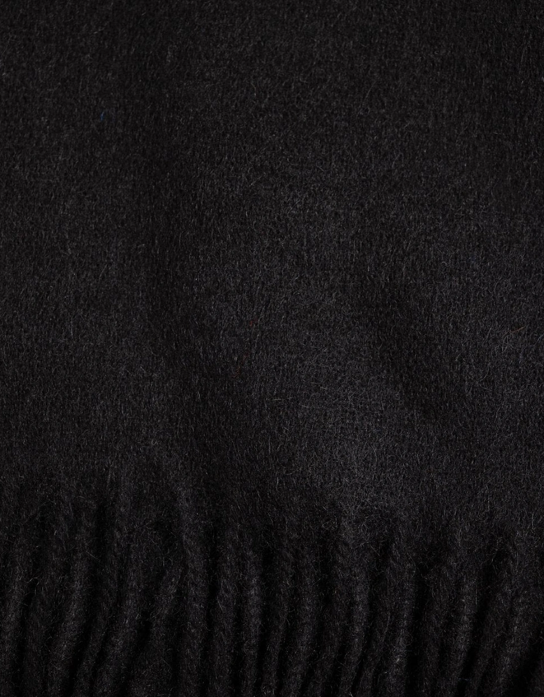 Men's Paul Smith Mens Zebra Patch Wool Scarf - Black - Size: ONE size