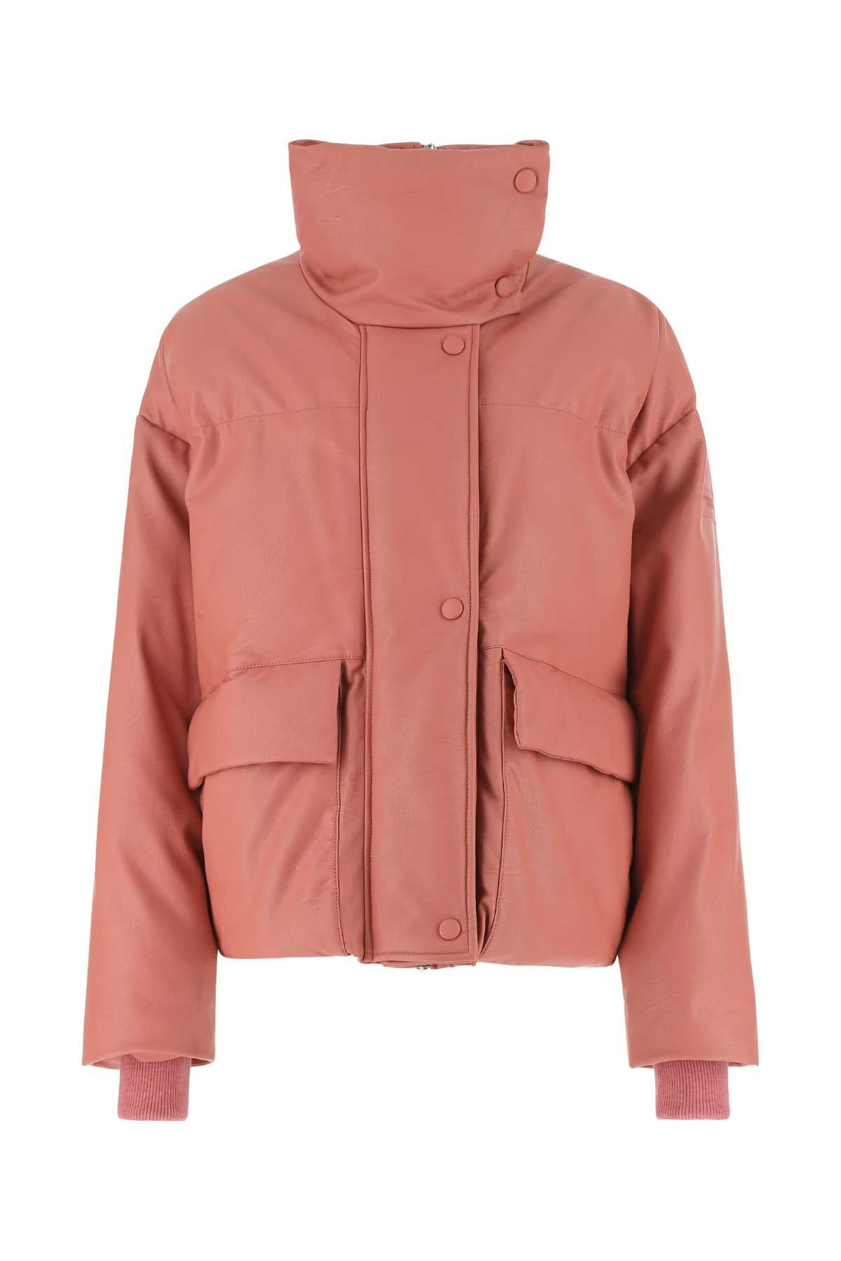 Quilted Down Down Jacket — Rose