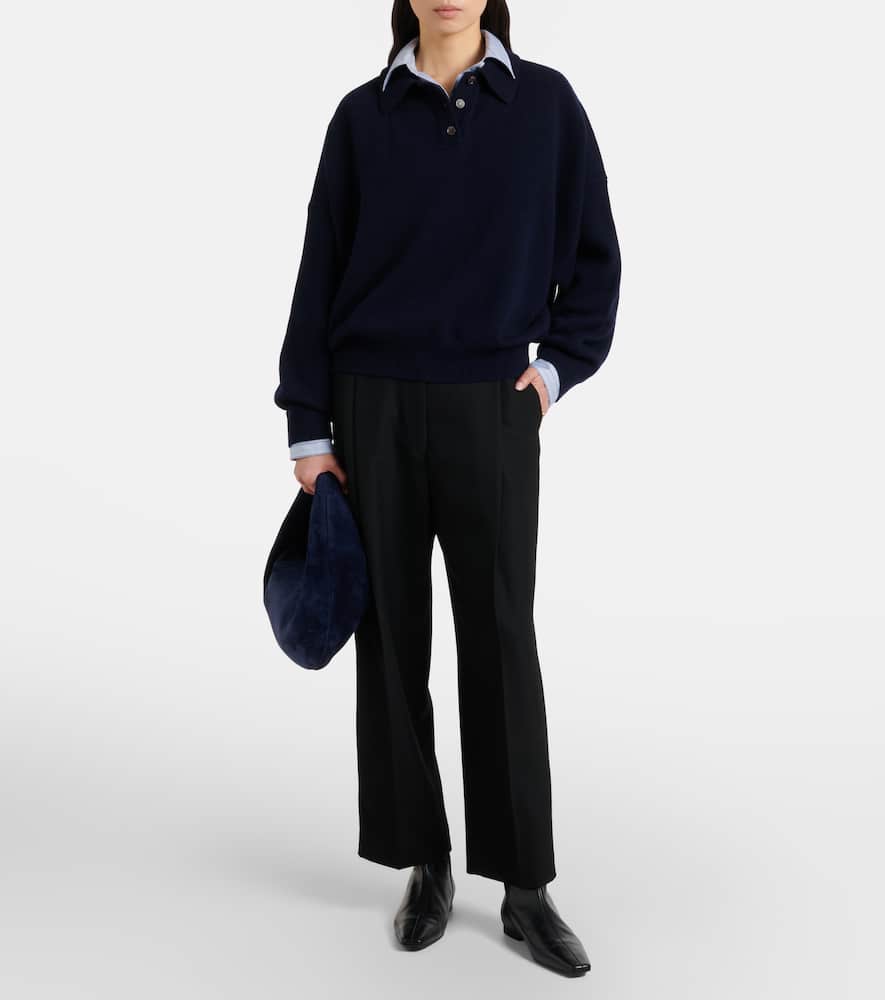 Etta cashmere polo sweater