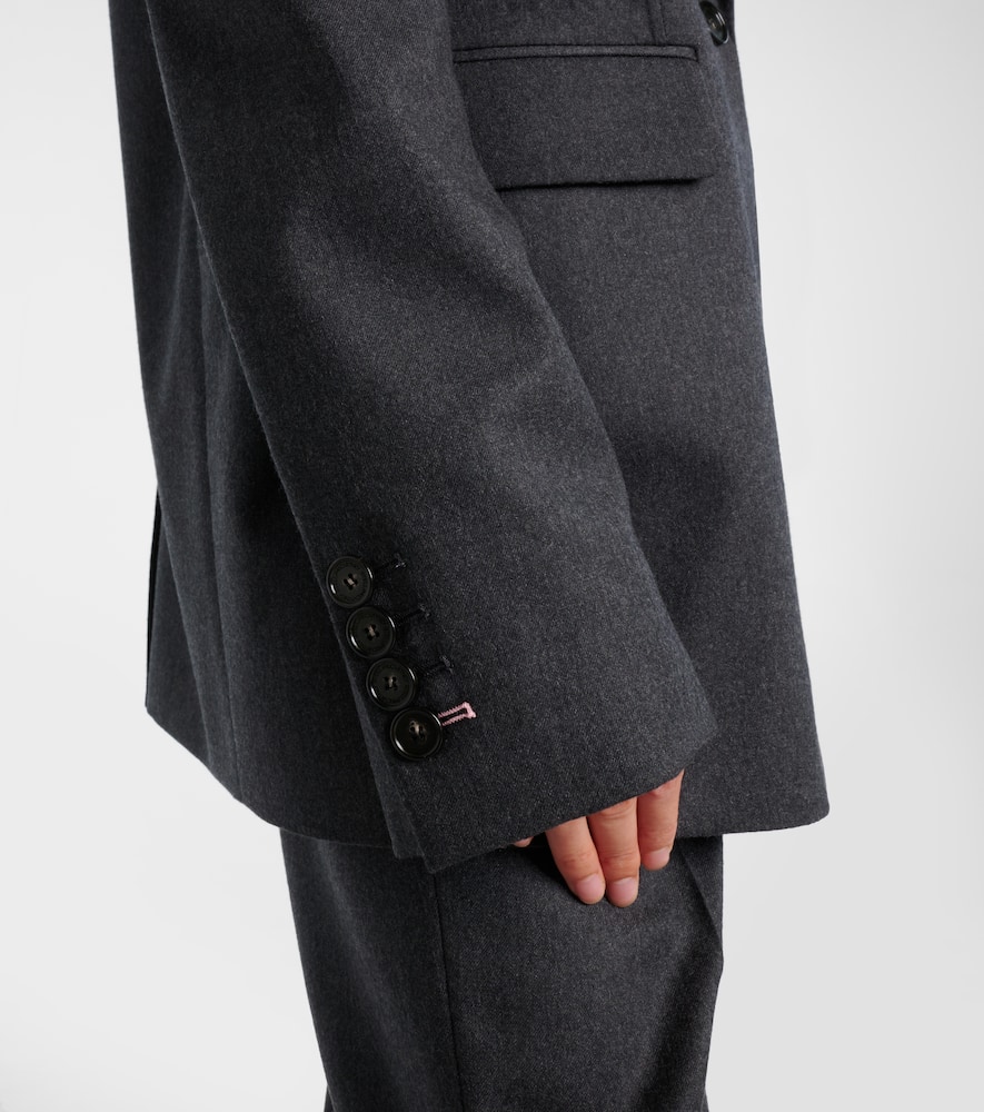 Iconic wool flannel blazer