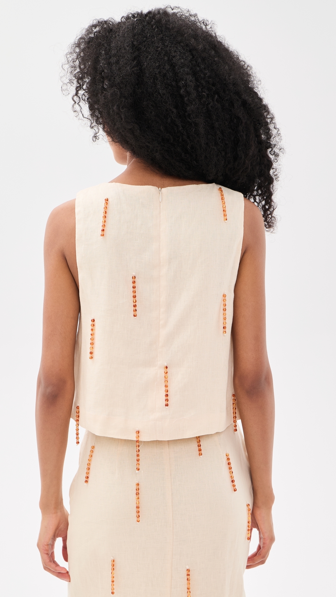 Siena Linen Top Cream Cream