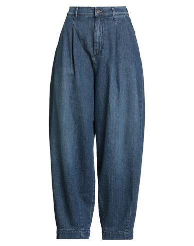 Woman Jeans Blue Size 28 Cotton, Elastane