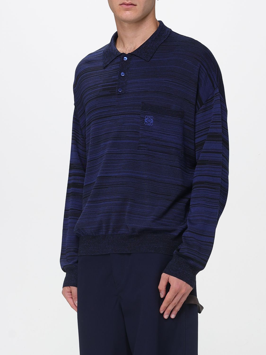 Polo Shirt Men color Blue