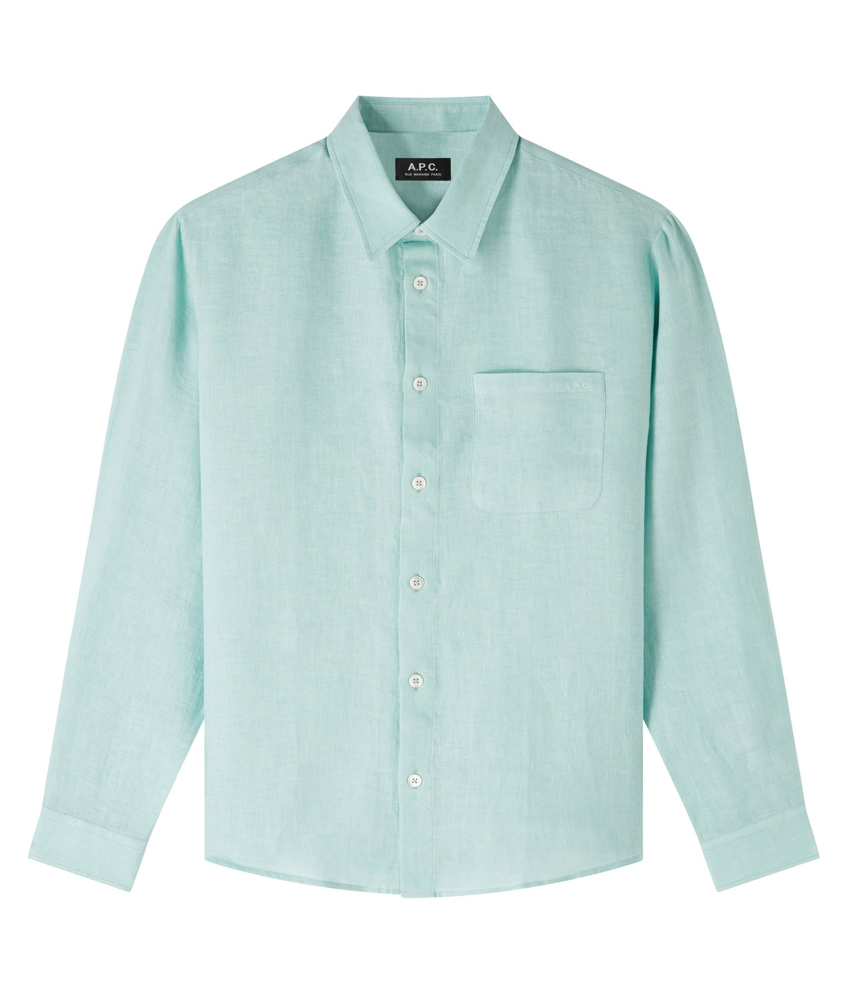 A. P.C. Cassel Logo shirt XS KAB - Pale green