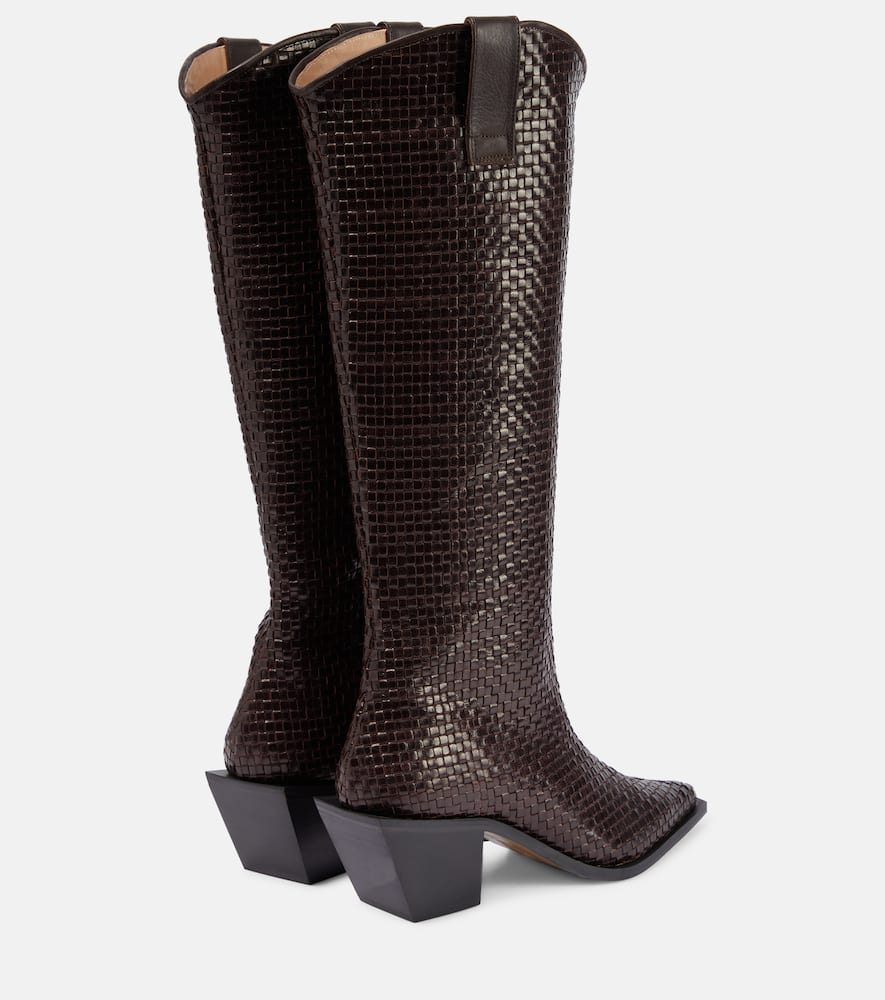 Souliers Martinez Sole Telar leather knee-high boots