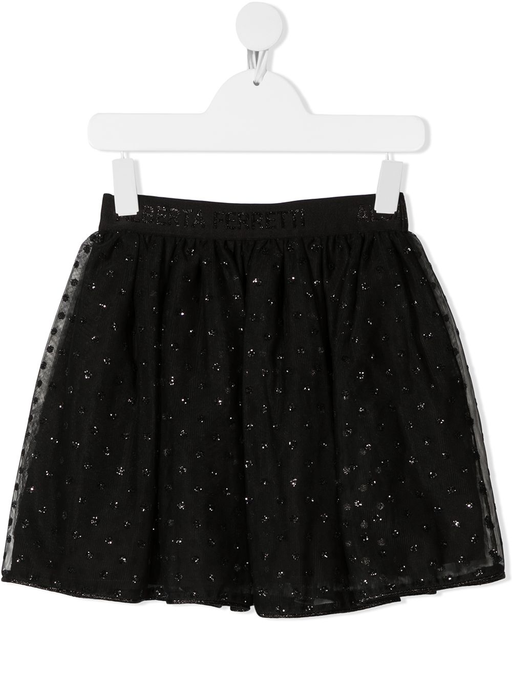 Glitter polka dot tutu skirt - Black