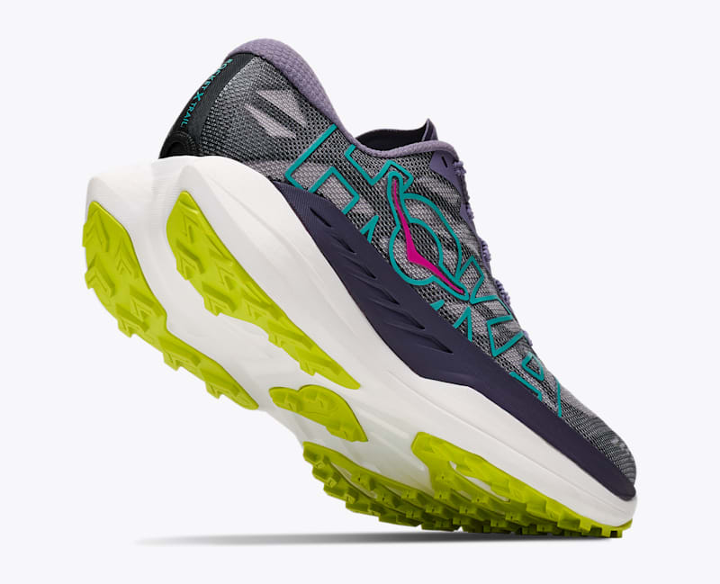 HOKA Women's Rocket X Trail Shoes in Purple Fog/Hoka Citrus