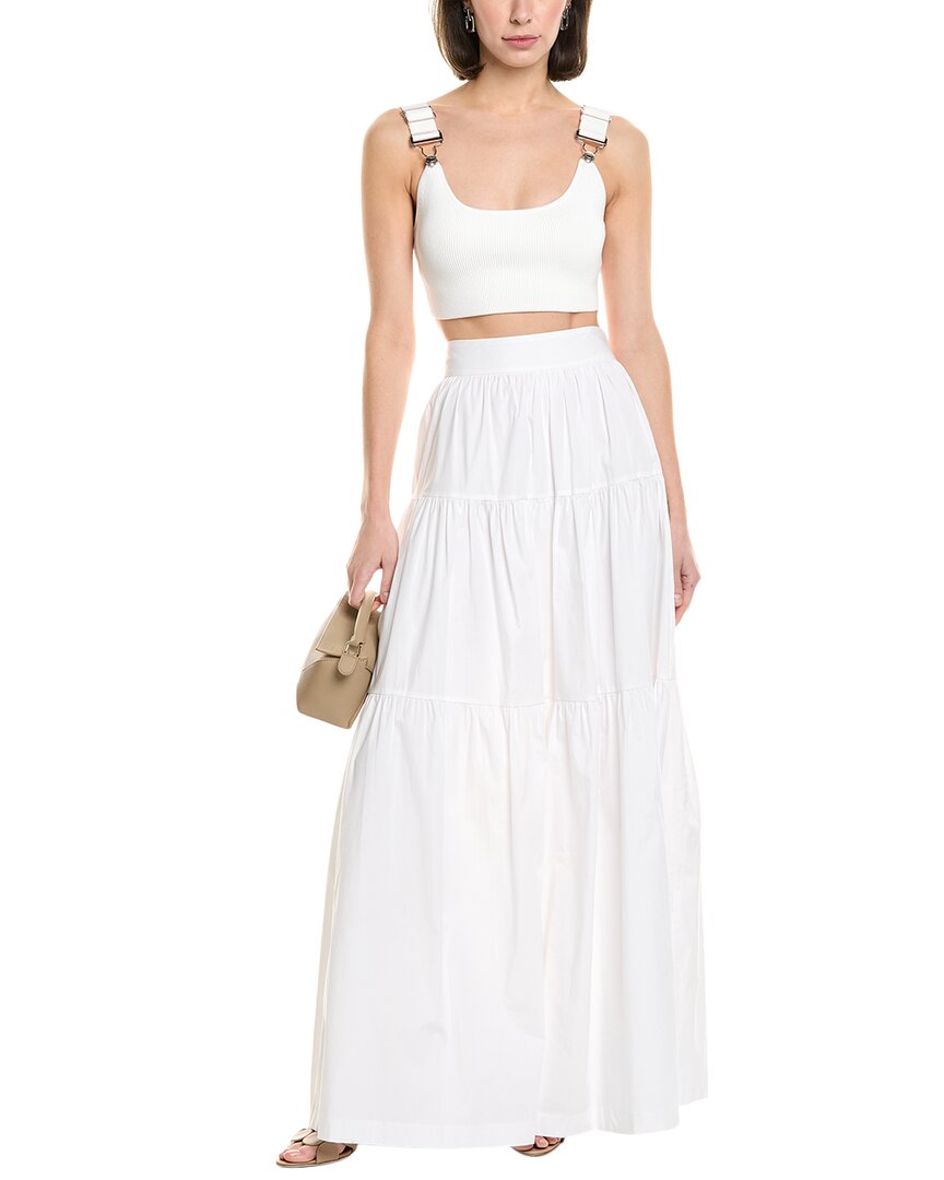 Staud Sea Tiered Maxi Skirt