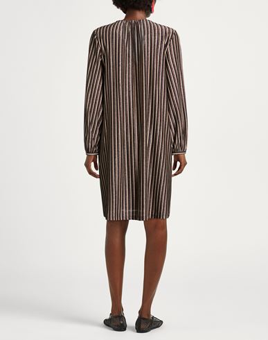 Momoní Woman Mini dress Copper Size 6 Polyester, Viscose, Metallic Polyester, Polyamide, Elastane