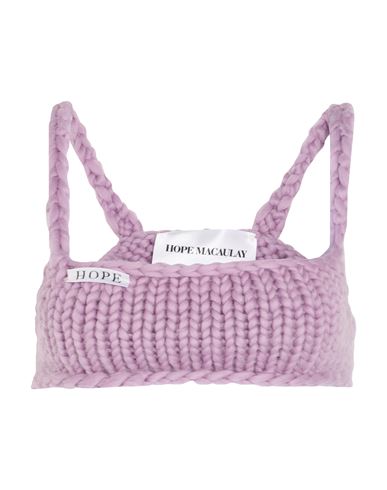 Hope Macaulay Woman Top Lilac Size L Merino Wool