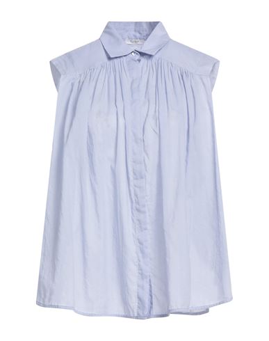 Woman Shirt Sky blue Size 6 Cotton