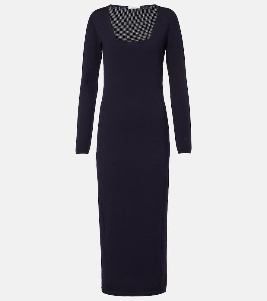 Sophia wool-blend midi dress