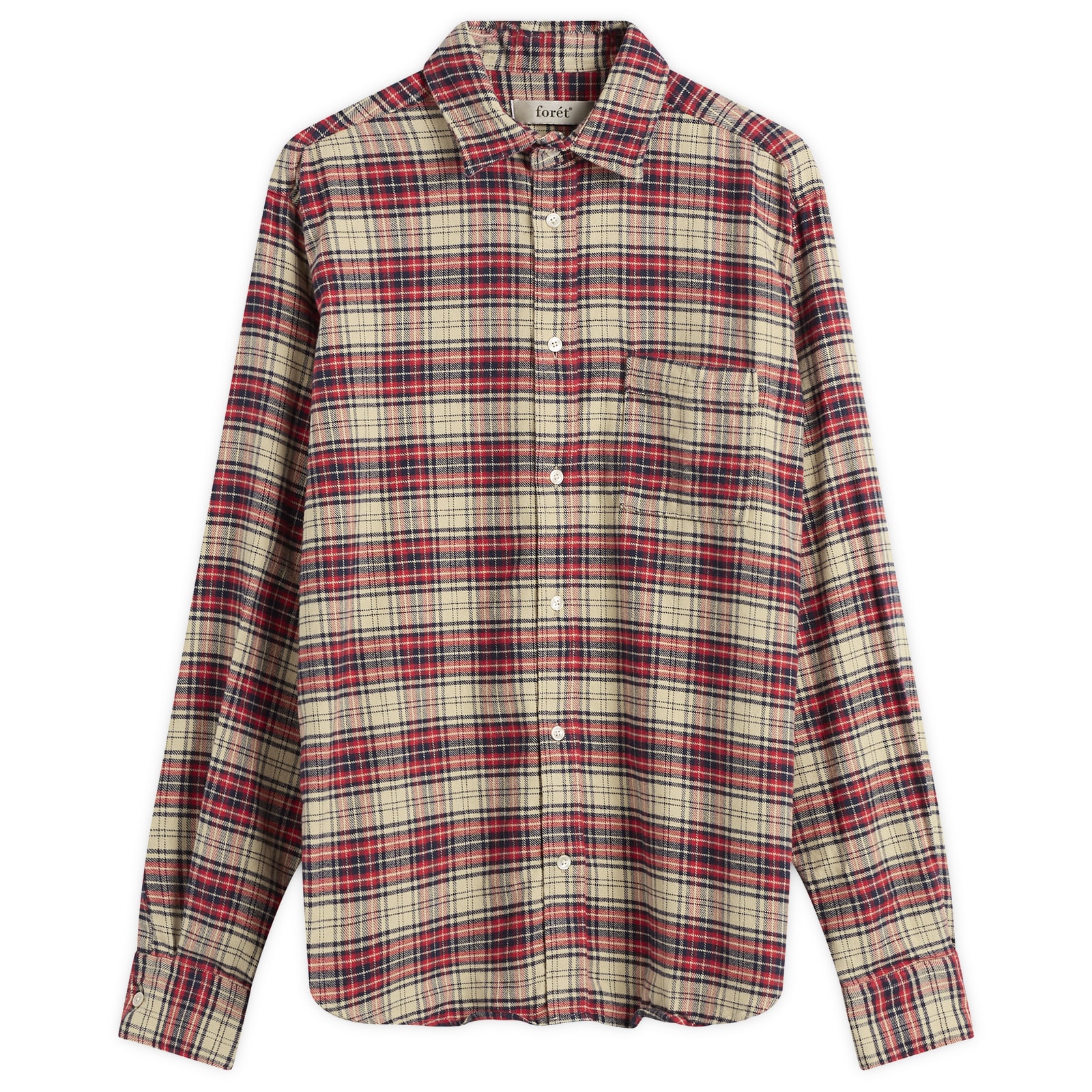 Men's River Flannel Shirt Red/Navy/Cloud